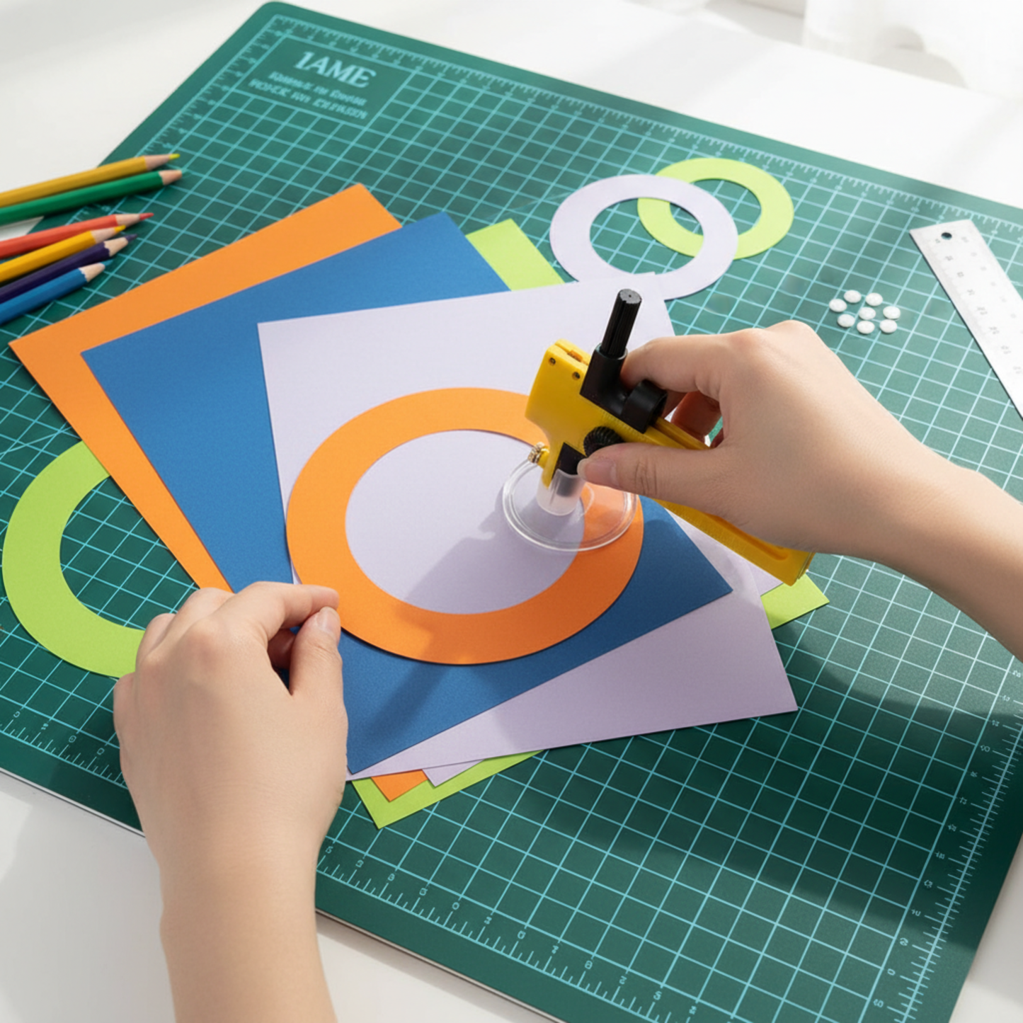 Circle Cutter Tool for Quilting & Fabric Crafts - Jakar | Adjustable 10-150mm